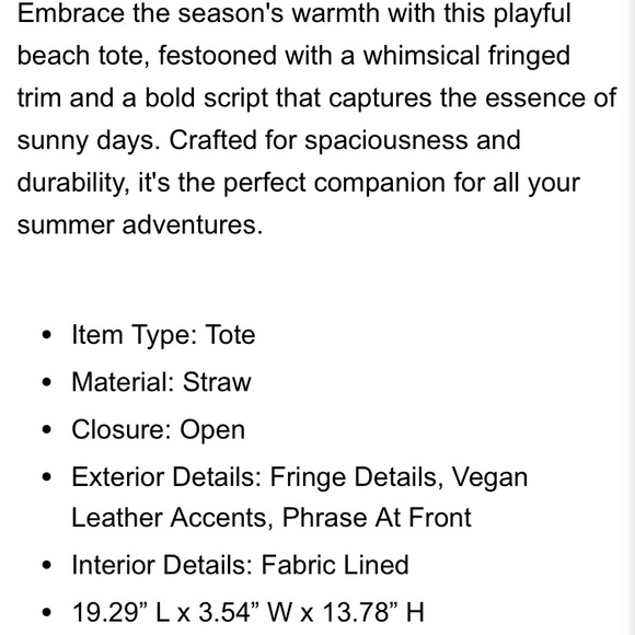 Urban Expressions Summer bag - Picture 9 of 9